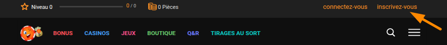 Créer un compte Chipy