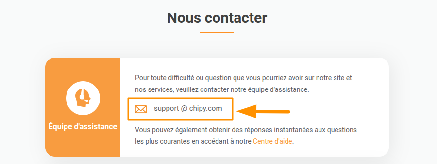 Assistance pour la fermeture de compte