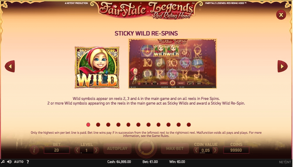 Fairytale Legends: Red Riding Hood Online Slot Wild Symbol Explained