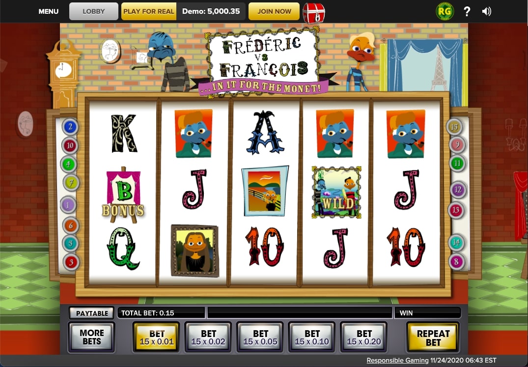 Frederic versus Francois in it for the Monet slot