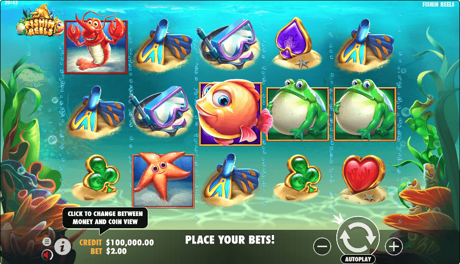 Fishin Reels online slot game reels