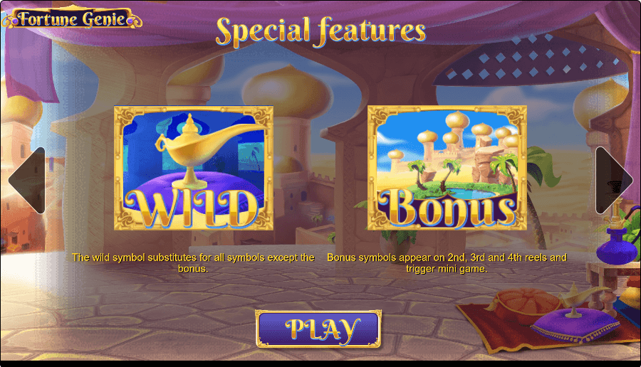 Fortune Genie Online Slots Game Features