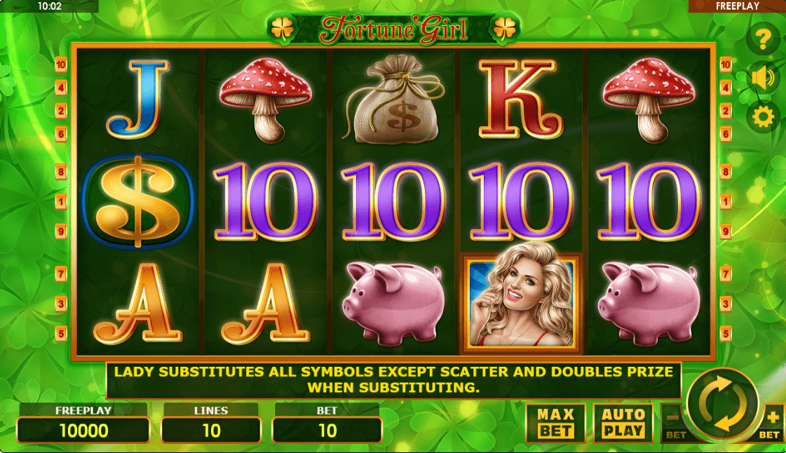 Fortune Girl Online Slot Game Reels