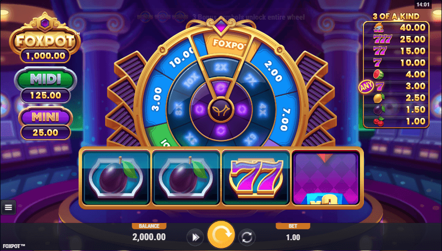 Foxport gameplay spinning
