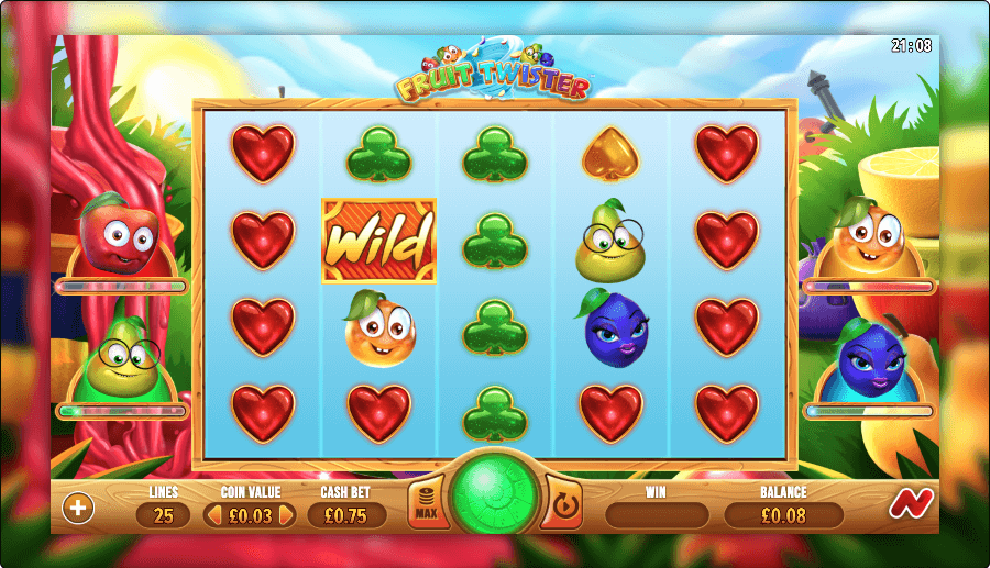 Fruit Twister online slot game reels