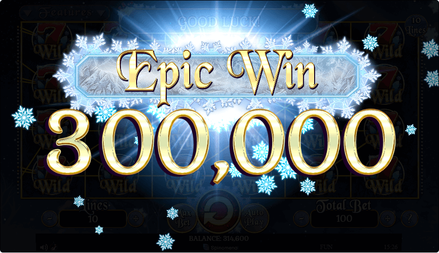 Fruits on Ice online slot game epic win