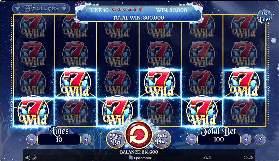 Fruits on Ice online slot game win