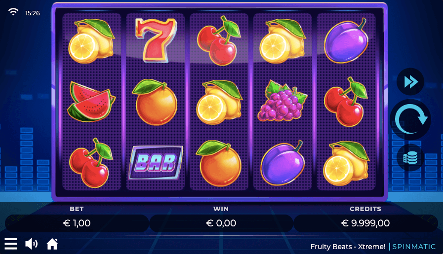 Fruity Beats Xtreme Spielautomat von Spinmatic