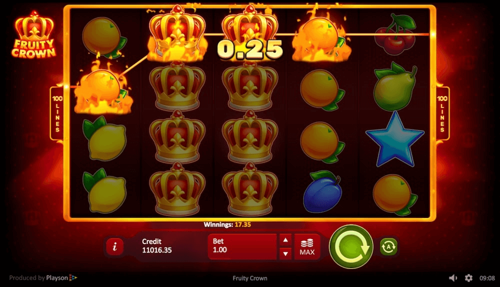 Fruity Crown Online Slot game win line