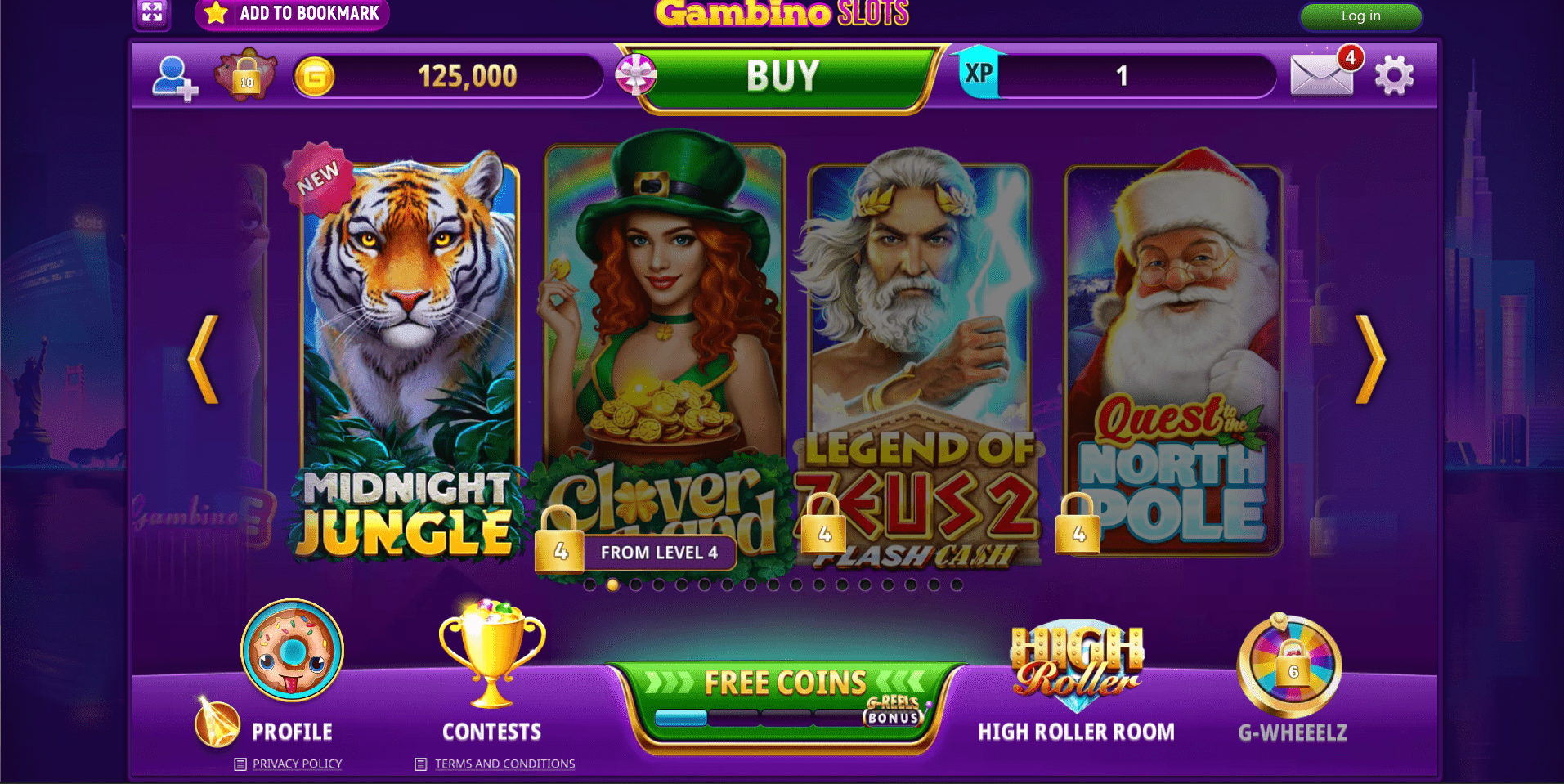 Gambino Slots Social Casinos Leveling Up