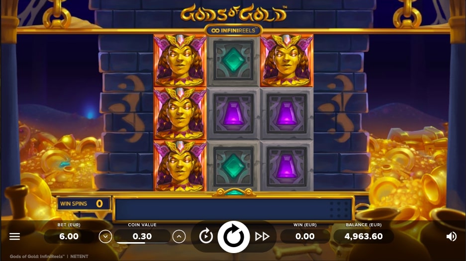 Gods of Gold InfiniReels NetEnt