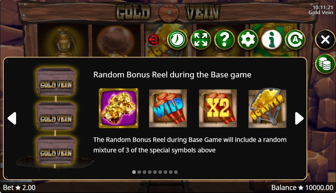 Gold Vein Slot Bonus