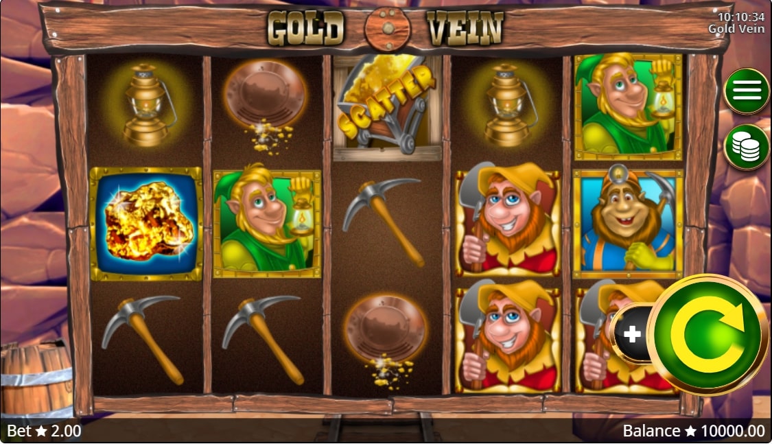 Gold Vein Slot Paytable