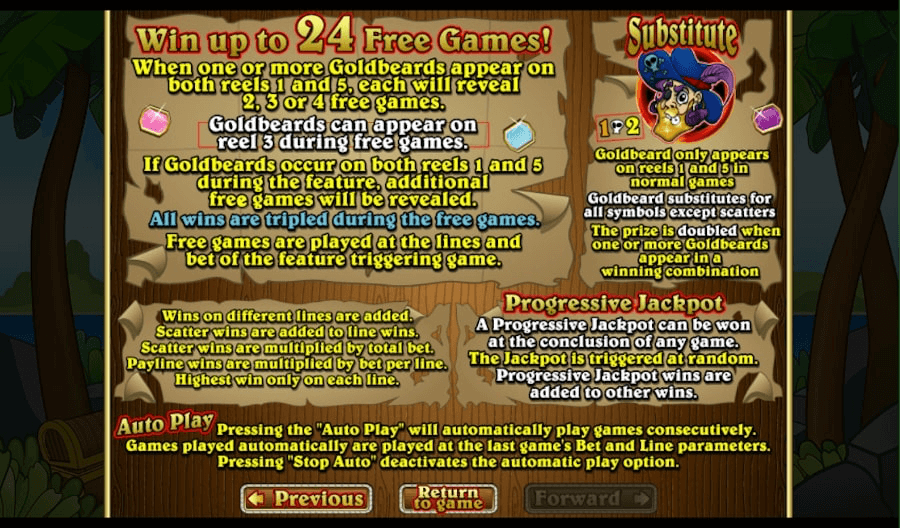 Goldbeard Online Slot Special Features Explained