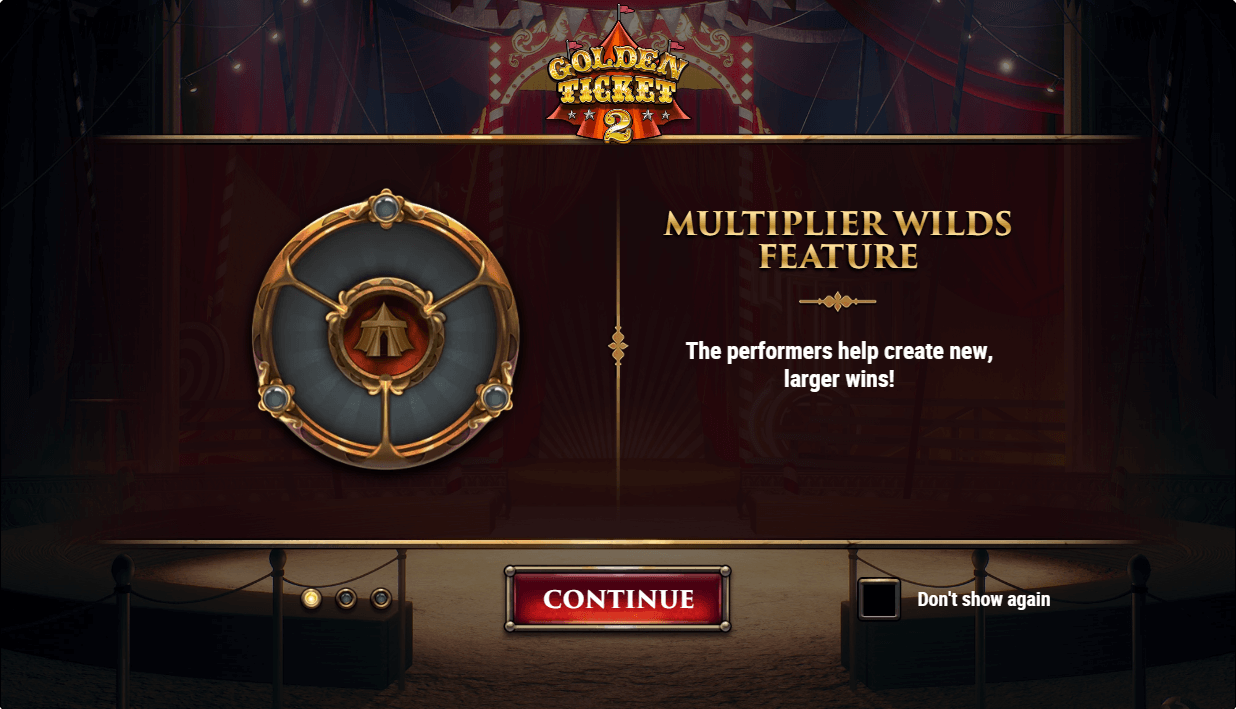 Golden Ticket 2 Online Slot Game Features