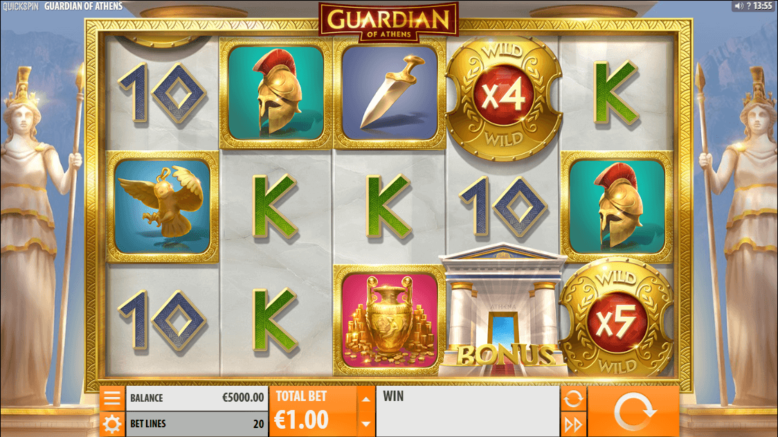 Guardian of Athens Online Slots Game Reels