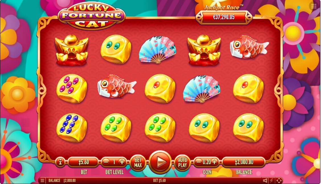 Habanero Lucky Fortune Cat Online Slot Reels