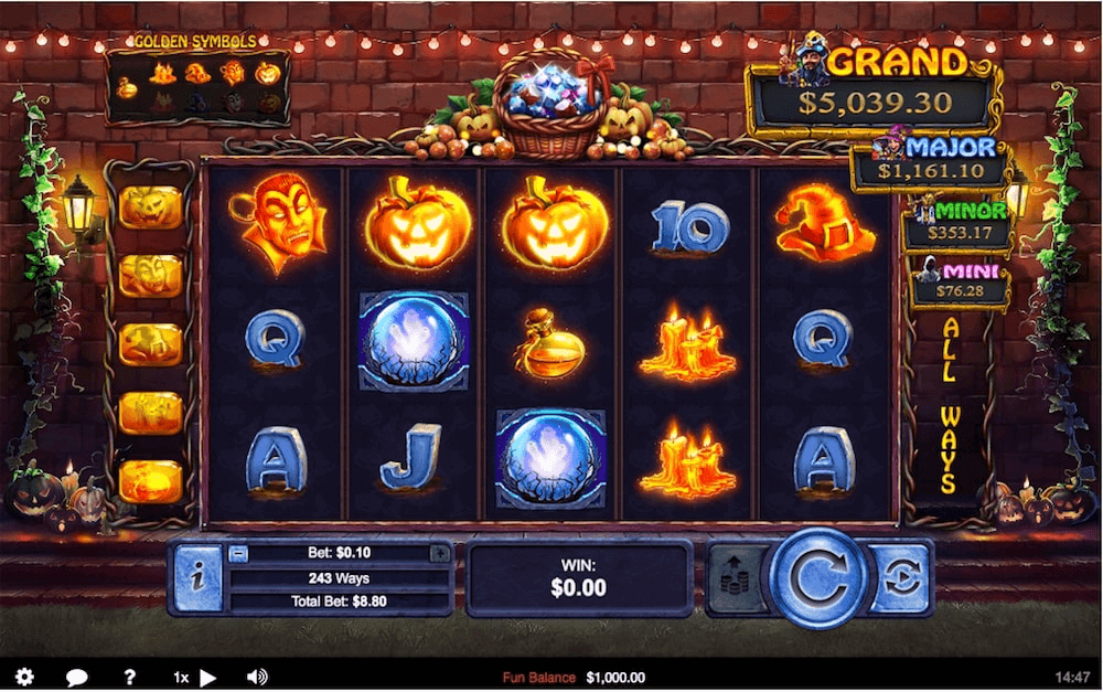 Halloween Treasures Online Slot Reels