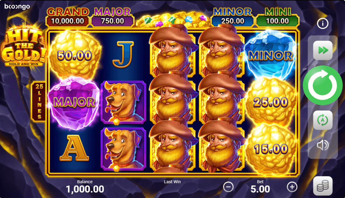 Hit The Gold Online Slots Game Reels