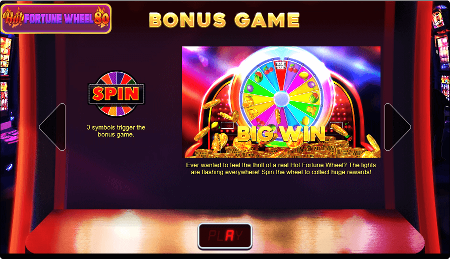 Hot Fortune Wheel 80 Online Slots Game Featres
