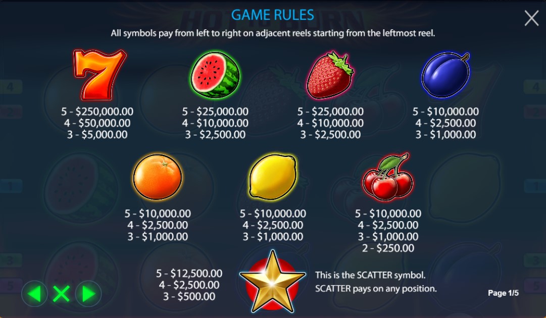  Hot to Burn Online Slot Symbols Explained