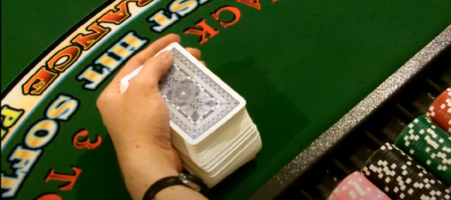 how to hold the deck like a dealer