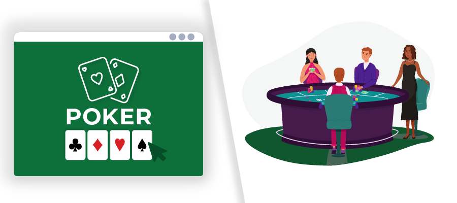 online poker vs land-based poker