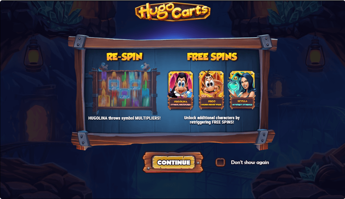 Hugo Carts Online Slots Game Features