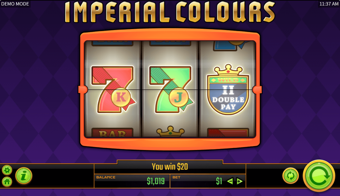 Imperial Colours Online Slots Game Win
