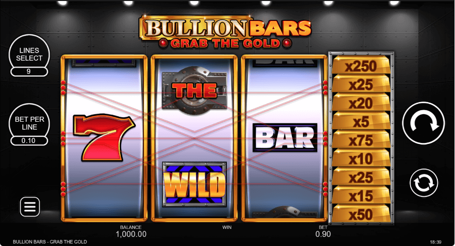 Inspired Bullion Bars Online Cards Game Reels