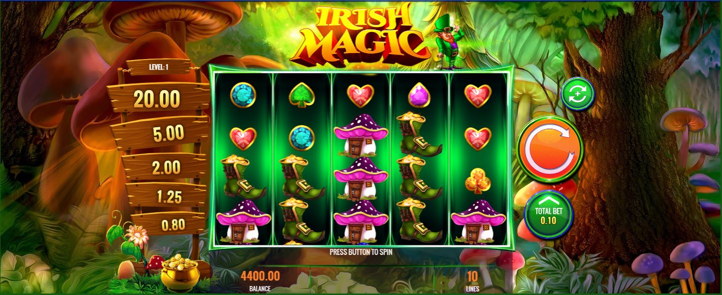 Irish Magic Online Slot Machine Reels