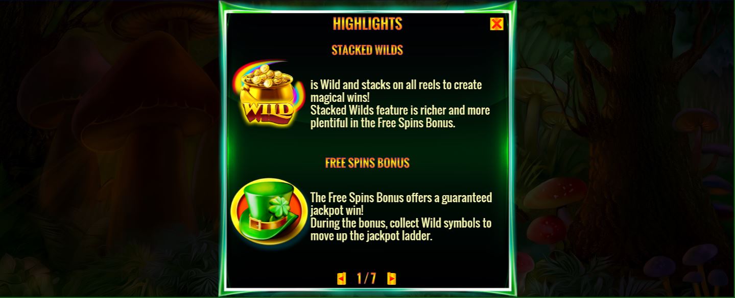 Irish Magic Online Slot Machine Special Features