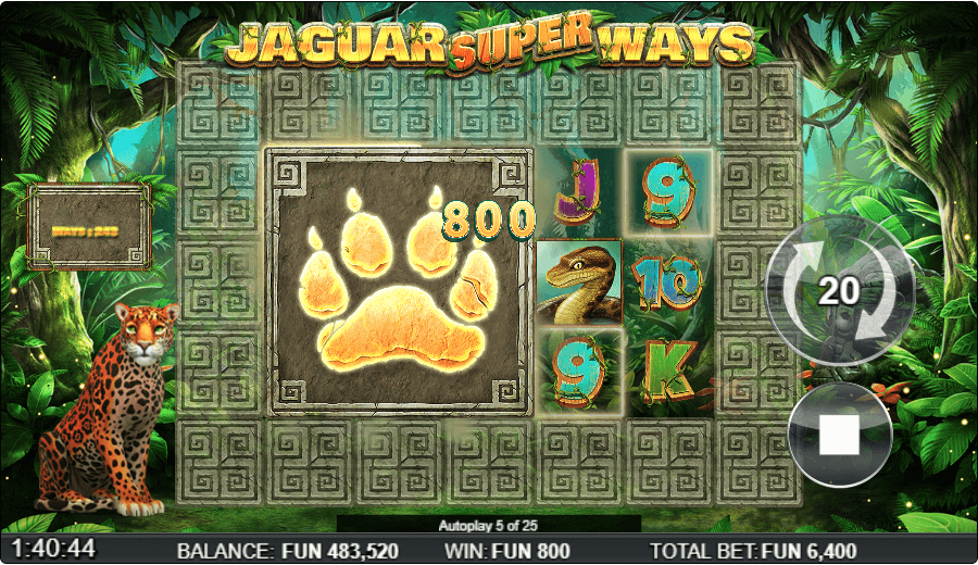 Jaguar Superways online slot game bonus feature