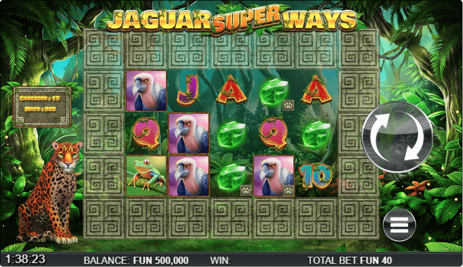 Jaguar Superways online slot game reels