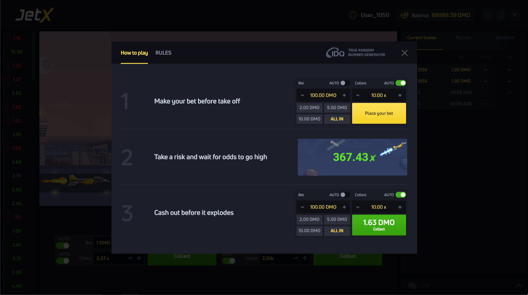 Jet X online slot game how to play