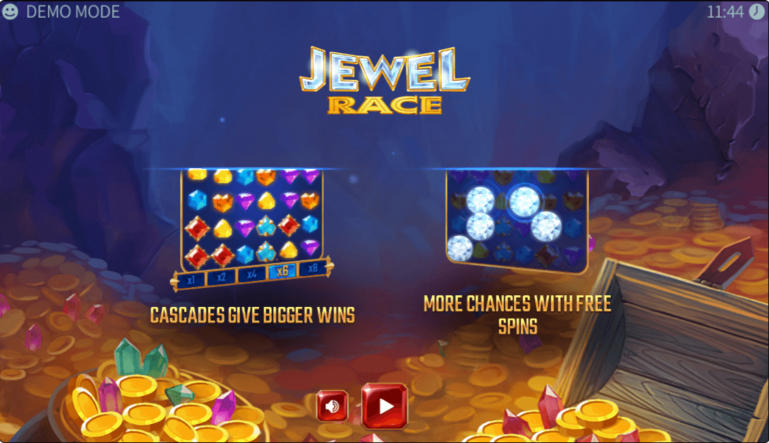 Jewel Race Online Slots Game Features