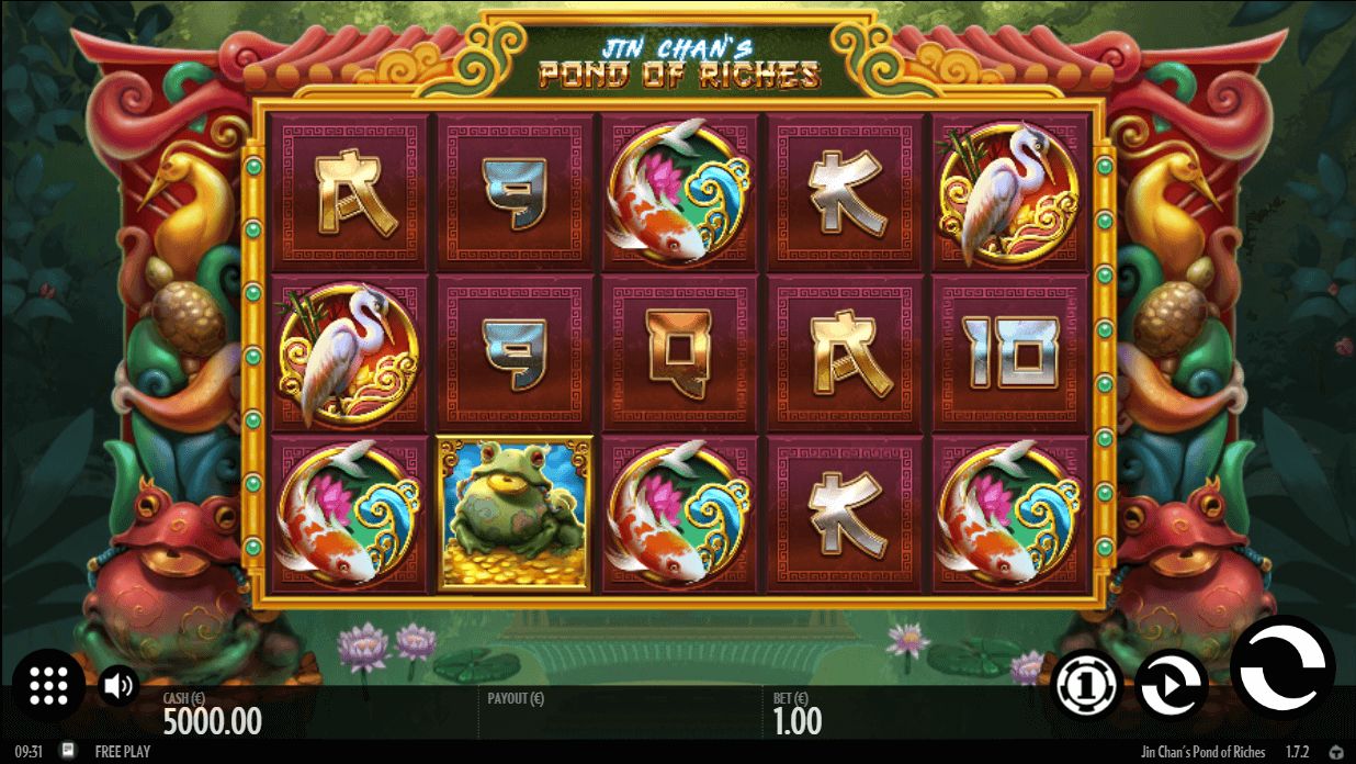 Jin Chans Pond of Riches Online Slot Game Reels