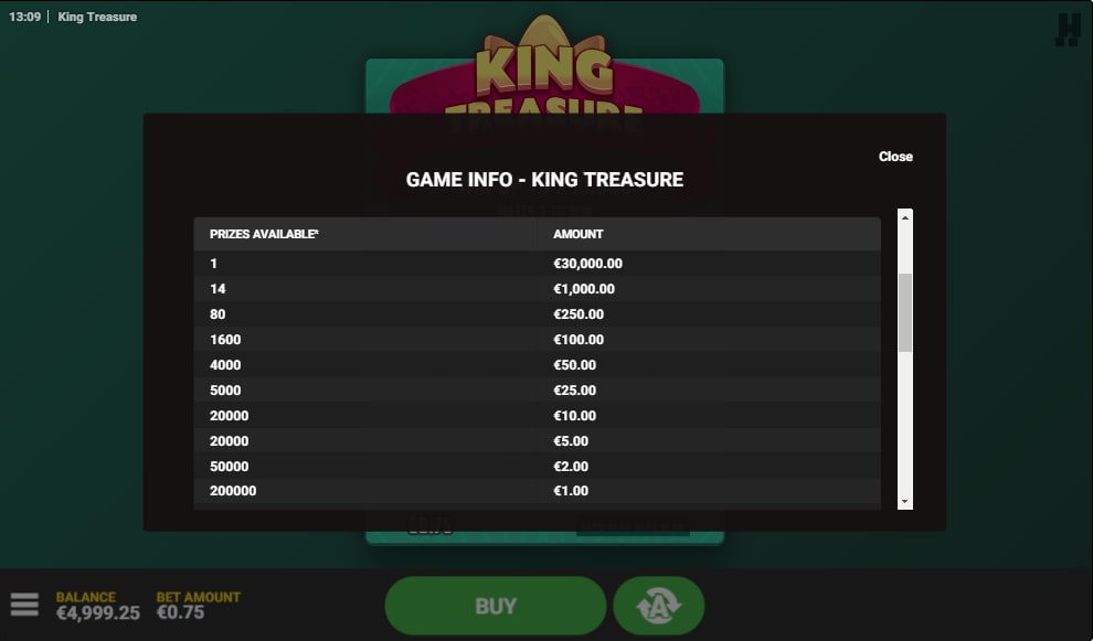 Play King Treasure