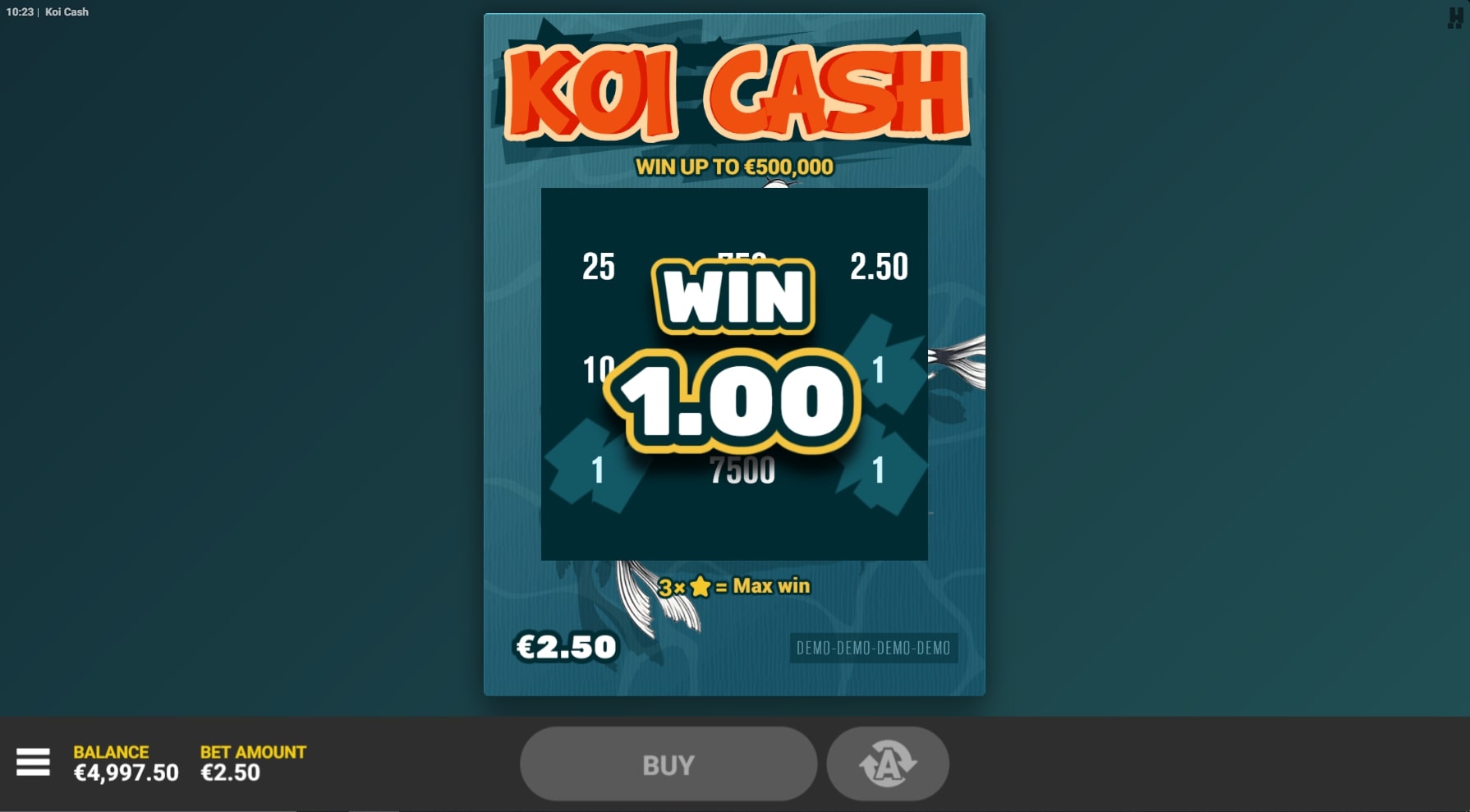 Play Koi Cash on Mobile