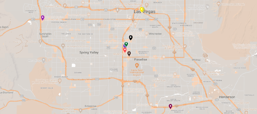 Las Vegas Casinos Map