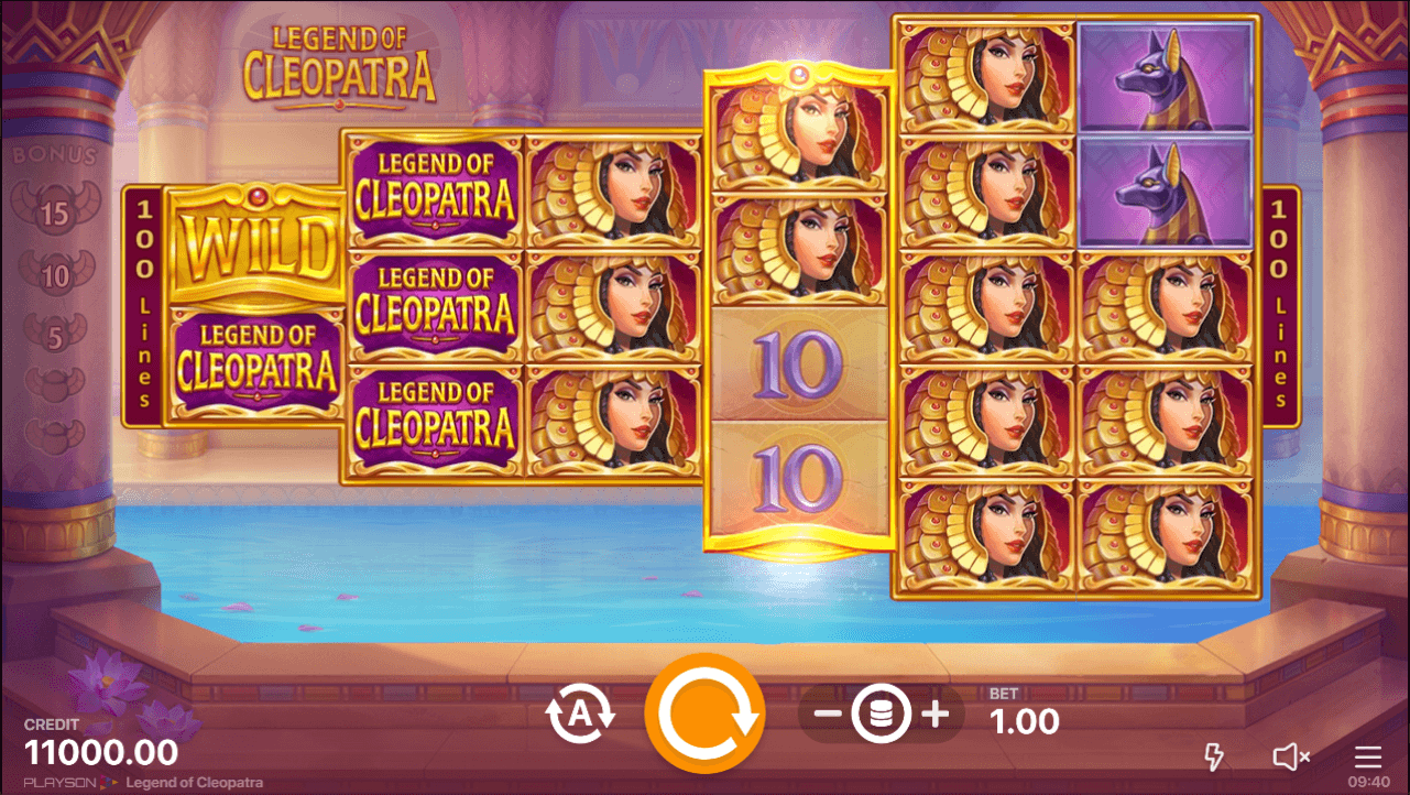 Legend of Cleopatra Megaways bonus feature
