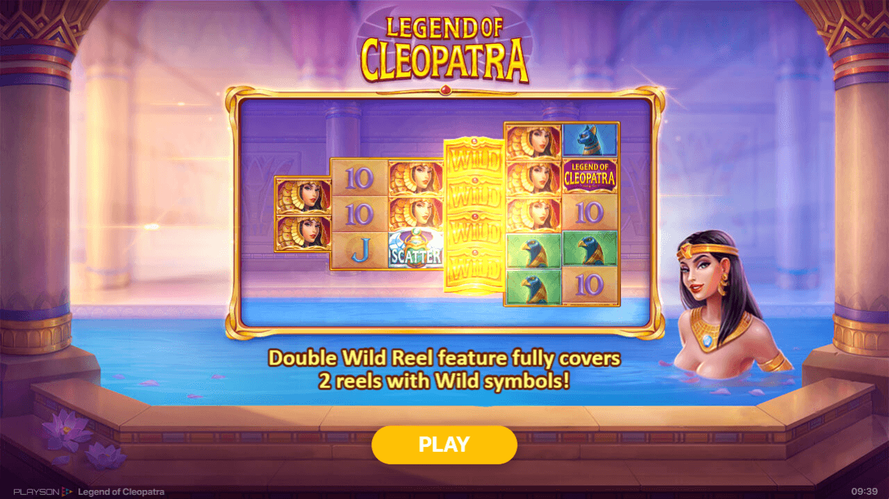 Legend of Cleopatra Megaways start screen