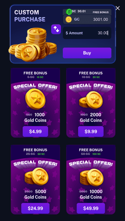 Legendz Coins Purchase
