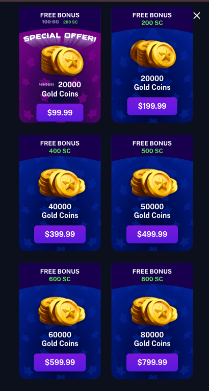 Legendz Expensive Packages