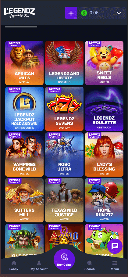 Legendz Play For Coins Games