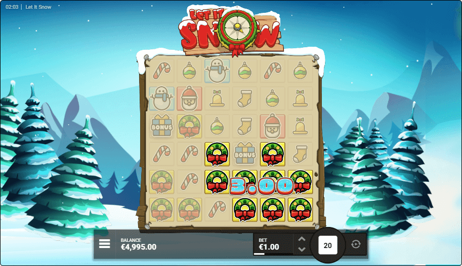 Let it snow Hacksaw Gaming big win