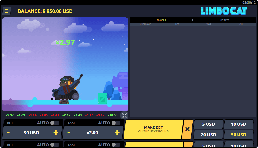 Limbo Cat slot interface