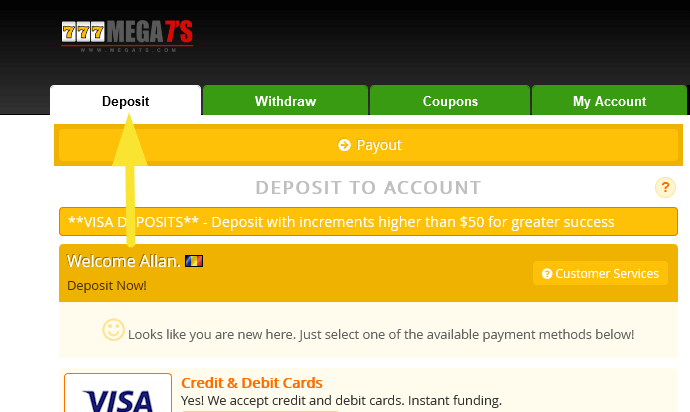 Mega 7%27s Casino No Deposit Bonus