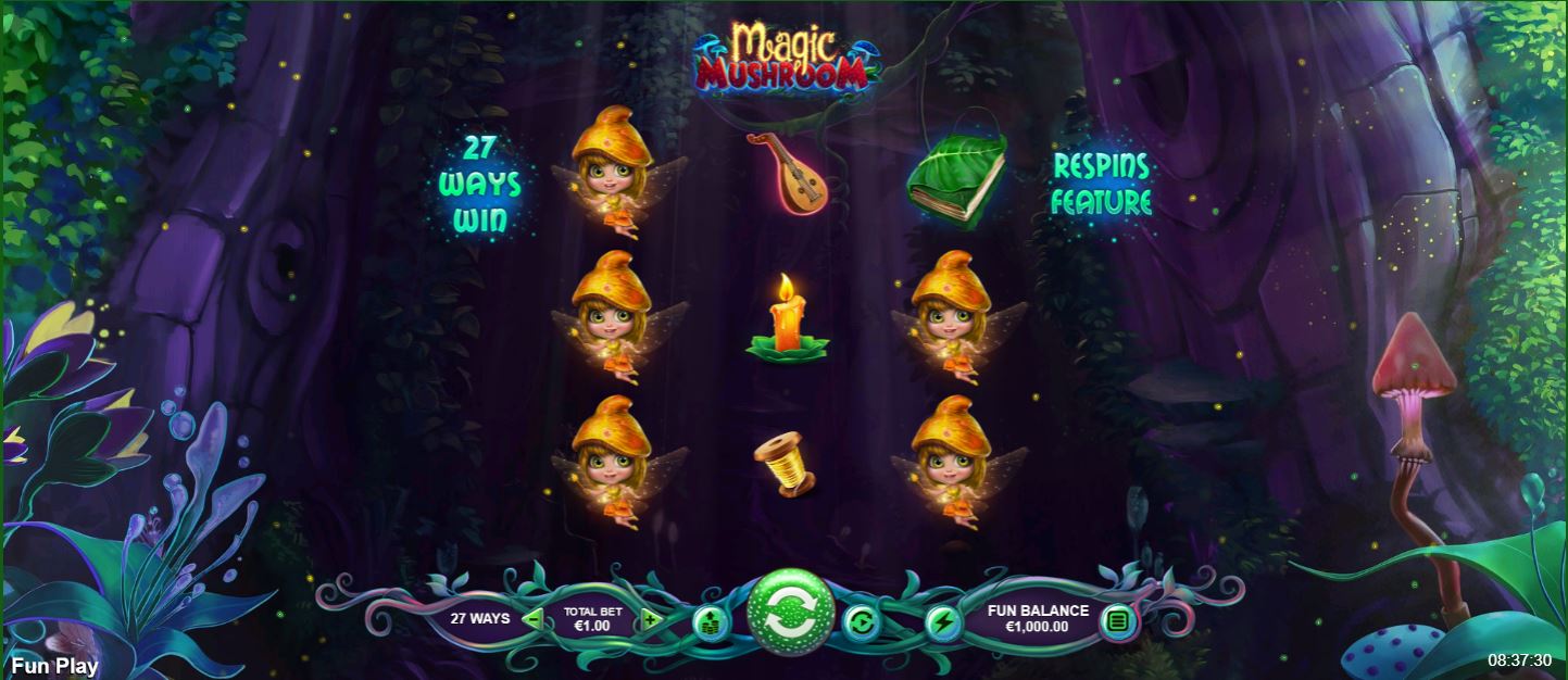 Magic Mushroom Slot Game Reels