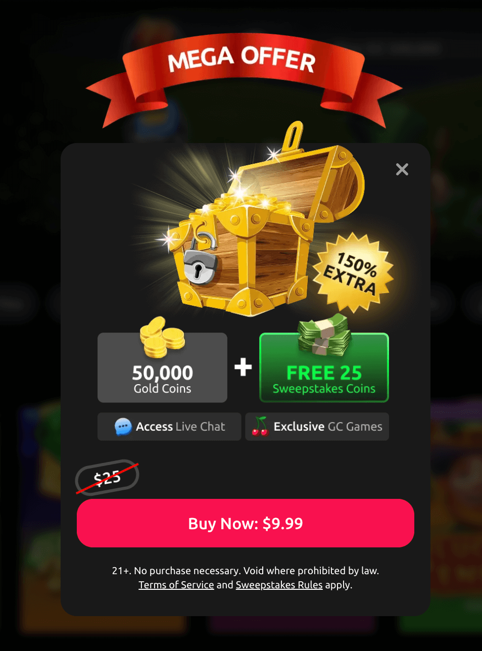 McLuck Casino Mega Offer Bonus